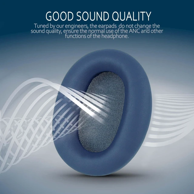 Alt view image 3 of 6 - Replacement Ear Pads Compatible with WH-CH720N and Sony CH720N, Soft Memory Foam Headphone Earpads for Sony WHCH720/WHCH720N Wireless Headphones Protein Leather Cushions Blue