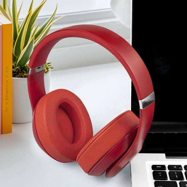 Alt view image 5 of 6 - Top & Bottom Rubber Headband Kit for Beats Studio 3 & Studio 2 Wired & Wireless Headphones, Durable Silicone & Plastic Repair Kit for Replacement Headstrap Pads (Studio3-Red)