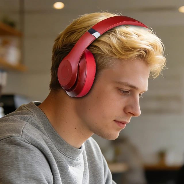 Alt view image 4 of 6 - Top & Bottom Rubber Headband Kit for Beats Studio 3 & Studio 2 Wired & Wireless Headphones, Durable Silicone & Plastic Repair Kit for Replacement Headstrap Pads (Studio3-Red)