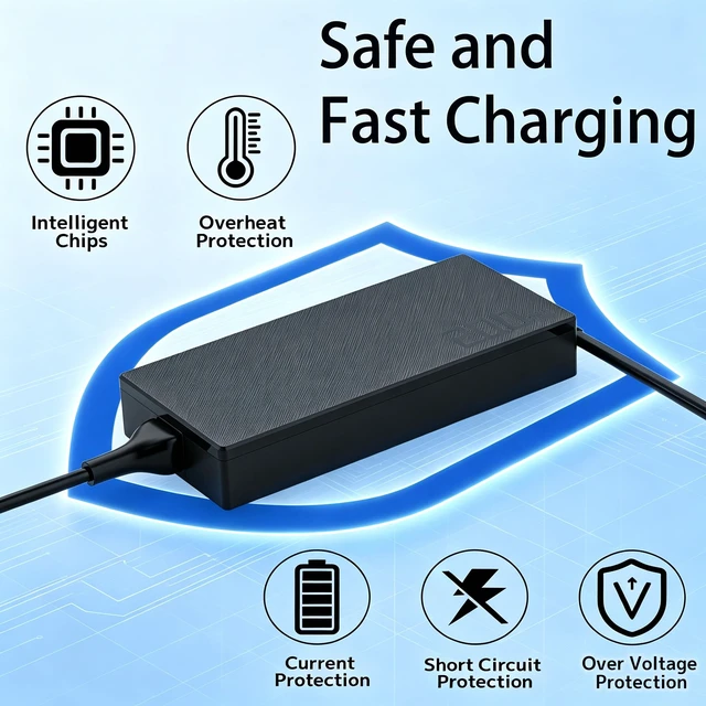 Alt view image 7 of 7 - 200W Charger ADP-200JB K Fit for Asus ProArt ROG Zephyrus Flow TUF Laptop A20-200P1A ROG Zephyrus G16 G14 (2024) GA605 GU605 GA403 GU605MU GA403UI ProArt P16 PX13 TUF Gaming A14 Flow Z13 Power Adaper