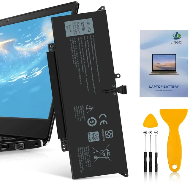 Main image of JHT2H Battery Replacement for Dell Latitude 7310 7410 Latitude 7410 Chromebook Enterprise Series P34S P34S001 4V5X2 Y7HR3 35J09 HRGYV WY9MP XMV7T 009YYF 7CXN6 T3JWC XMT81 0YJ9RP 52Wh