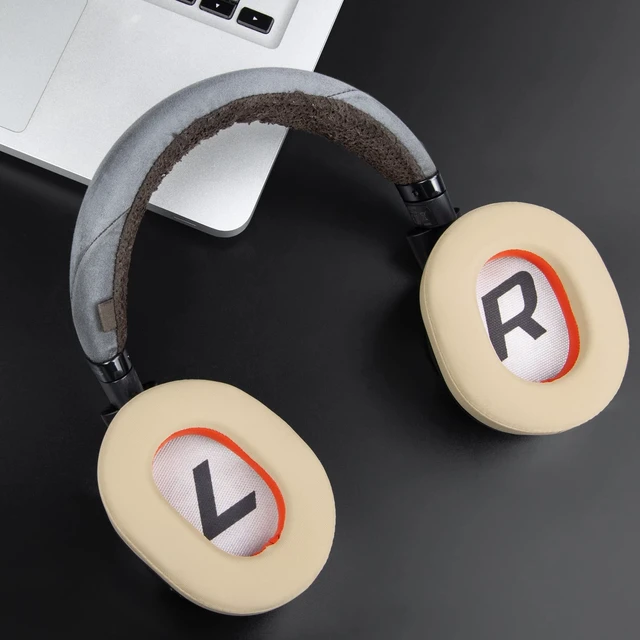 Alt view image 3 of 7 - Cooling-Gel Earpads Replacement for Plantronics BackBeat Pro 2, Voyager 8200 UC Headphones, Ear Pads Cushions with High-Density Noise Isolation Foam - Gold