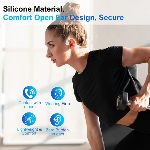 Alt view image 3 of 7 - Swimming Bone Conduction Headphones, IPX8 Open Ear Headphones Bluetooth 5.4 Waterproof Earbuds with 32GB MP3 7H Playtimes, Underwater Headphones for MarathonSwimmingRunningCycling