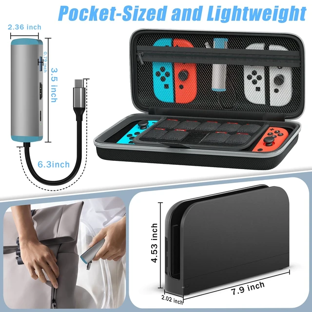 Alt view image 6 of 7 - USB C Switch 2 Dock,4K@60Hz HDMI Adapter with PD/USB 3.0 Port,Replacement Dock for Switch/Switch OLED/Steam Deck/ROG Xbox Ally X/Legion Go
