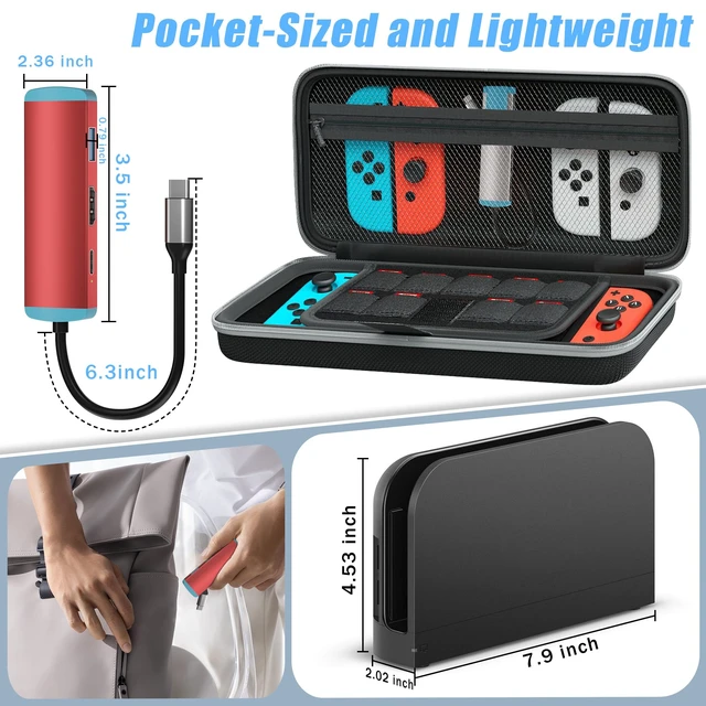 Alt view image 6 of 7 - USB C Switch 2 Dock,4K@60Hz HDMI Adapter with PD/USB 3.0 Port,Replacement Dock for Switch/Switch OLED/Steam Deck/ROG Xbox Ally X/Legion Go