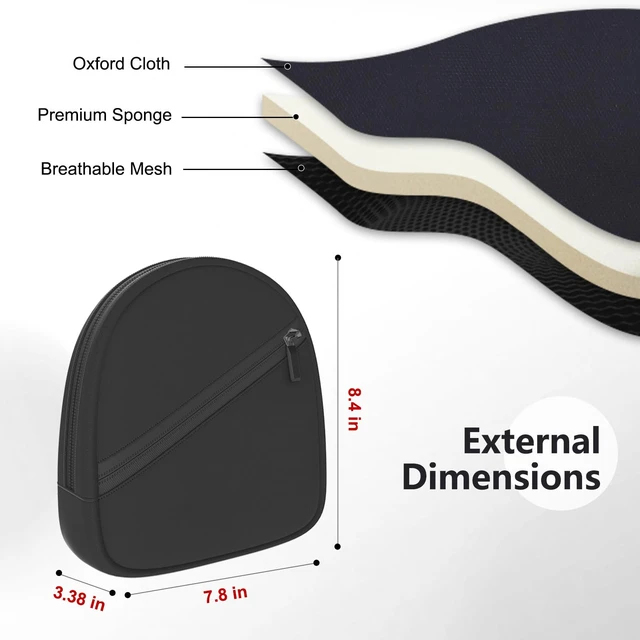 Alt view image 4 of 7 - Headphone Headset Case Bag Compatible with JBL & Soundcore Over-Ear - Black Hard Shell Travel Bag Compatible with JBL 720BT/510BT/500BT, Soundcore Q20i/Q30/Q45, Sony, Bose, JLab, TOZO & More