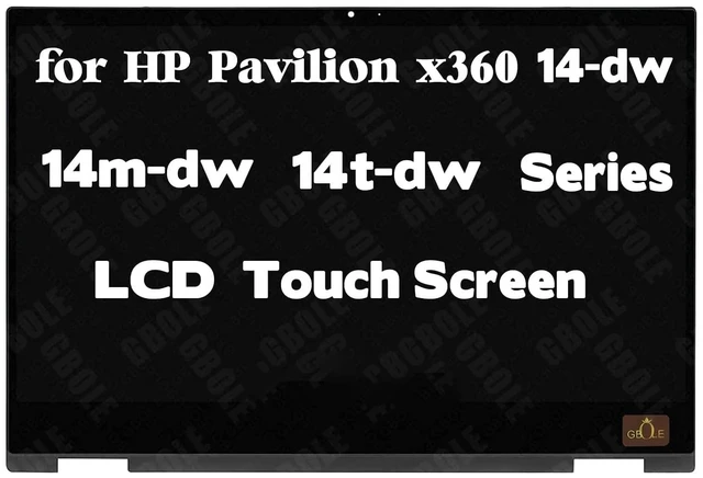 Main image of Replacement for HP Pavilion x360 14m-dw 14t-dw Touch Screen 14m-dw0013dx 14m-dw0023dx 14M-DW1023DX 14M-DW1033DX 14-DW0097NR L96516-001 LCD Display Touch Screen Digitizer Assembly