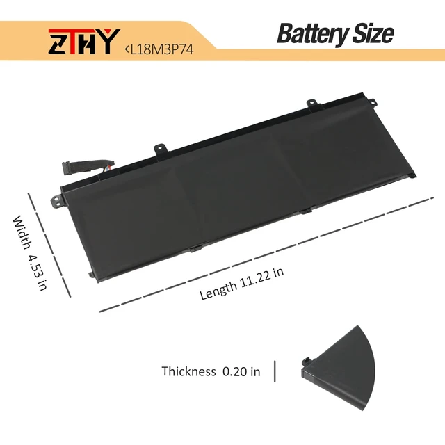 Alt view image 6 of 6 - L18M3P73 L18M3P74 Laptop Battery for Lenovo ThinkPad T490 T495 P43S Series ThinkPad P14s Gen 1 / T14 Gen 1/ ThinkPad P14s Gen 2 / T14 Gen 2 Series L18L3P73 L18C3P71 L18C3P72 02DL008 11.52V 51Wh