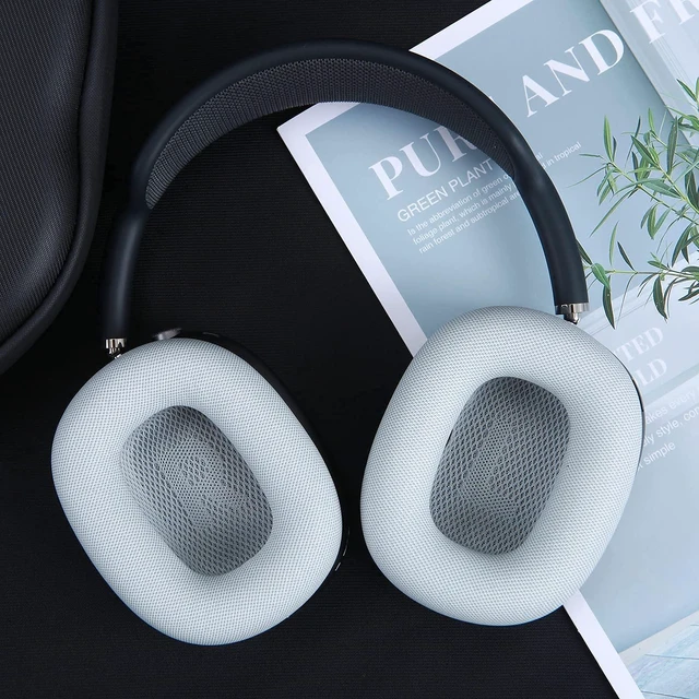 Alt view image 3 of 7 - Replacement Ear Cushions for AirPods Max 1 Over-Ear Headphones, Protein Leather Covered Earpads with Memory Foam and Magnet (Silvery)