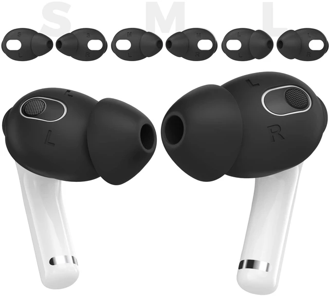 Main image of 3 Pairs AirPods 3 Ear Tips Silicone Earbuds Cover Size: S/M/L, Added Storage Pouch, Anti Slip,Secure Fit, Comfortable Silicone Ear Tips Compatible with Apple AirPods 3 2021