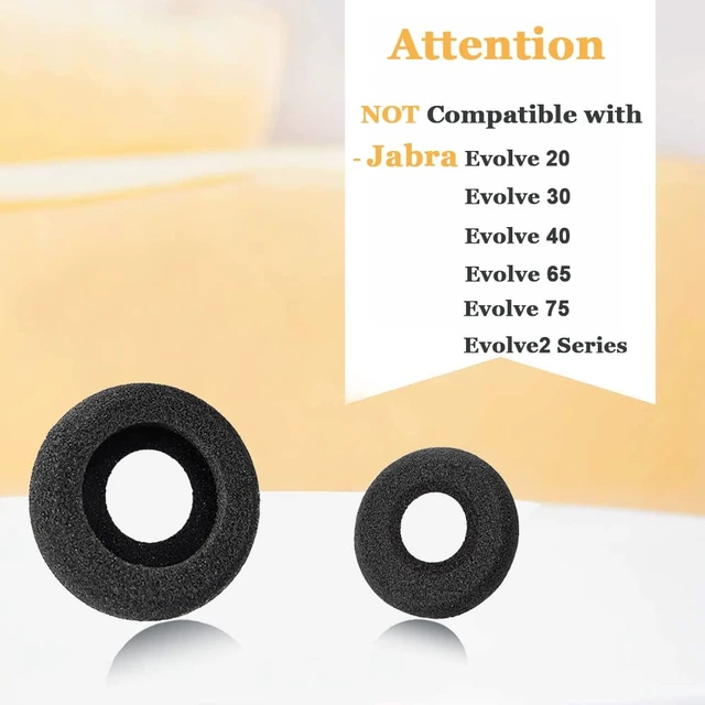 Alt view image 2 of 7 - Ear Cushions for Plantronics Headset Earpads Replacement Headphones Ear Pad Designed for Plantronics Blackwire C320 3210 3220 3320 HW251N HW261N HW510 Jabra Biz 1500 GN2000 PRO 920 930 9450 (10 Pack)