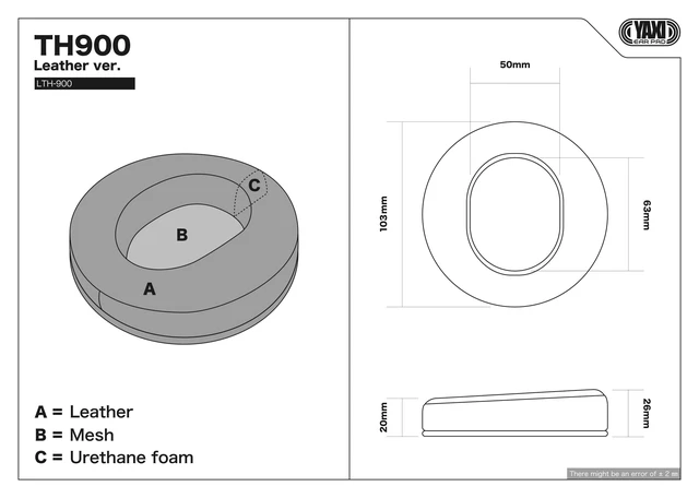 Alt view image 4 of 6 - Comfort TH900/TH610/TH600/TH-X00 Earpads (1pair Alcantara+1pair Leather)