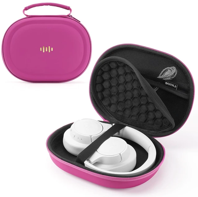 Main image of Headphone Case Hard Shell for Bose Quietcomfort/Skullcandy/JBL Tune 720BT/520BT/510BT/Live 770NC/460NC, Super-Slim Upgrade PU Pocket Over-Ear Headset Universal Portable Travel Organizer Bag