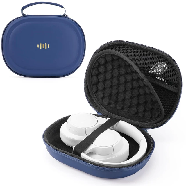 Main image of Headphone Case Hard Shell for Bose Quietcomfort/Skullcandy/JBL Tune 720BT/520BT/510BT/Live 770NC/460NC, Super-Slim Upgrade PU Pocket Over-Ear Headset Universal Portable Travel Organizer Bag