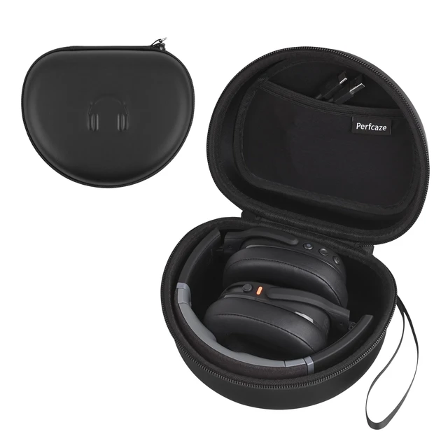 Main image of Headphone Case for BERIBES WH202A/305B, Skullcandy Crusher Evo/ANC 2, TOZO Hard Shell EVA Portable Carrying Case for Foldable Over-Ear Headphones, with Mesh Pocket for Cable, Black