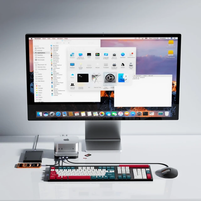 Alt view image 3 of 7 - Mac mini M4 Dock, Mac mini M4 Stand with NVMe SSD Enclosure, 4K DisplayPort Hub for Mac mini M4 &M4 Pro (2024), 10 Gbps 1 x USB C & 1 x USB A 3.2, 5 Gbps 3 x USB A 3.0, SD/TF 170 MB/s