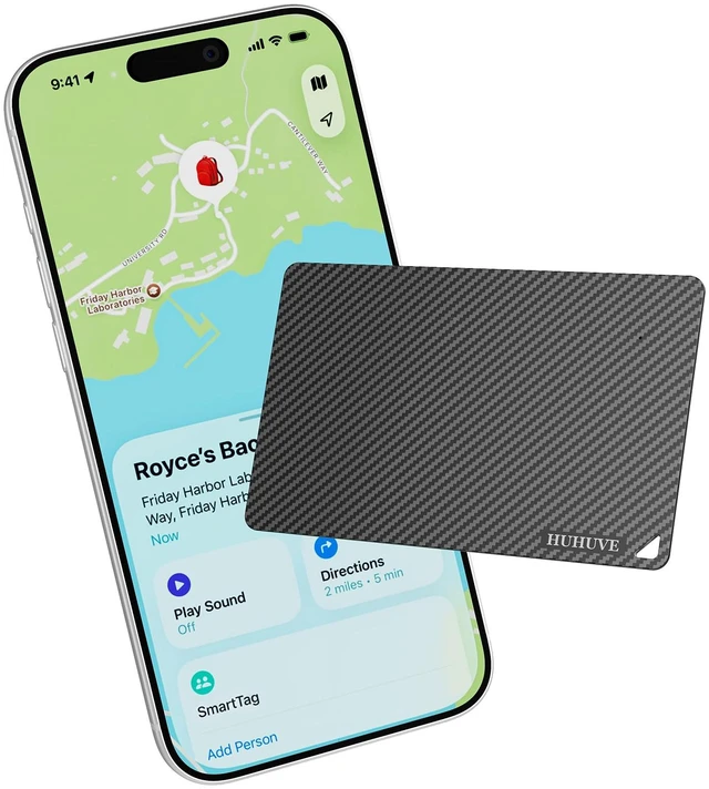Main image of 2026 Credit Card Wallet Tracker PRO for iOS with Find My App IP69 Waterproof, GPS Slim Tracking Card Item Finder for Passport case Wallet Pet Bag etc, 5 Years Battery Life