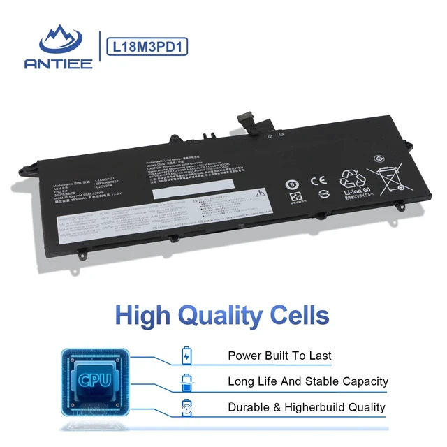 Alt view image 6 of 7 - L18M3PD1 Laptop Battery for Lenovo Thinkpad T14S T490S T495S Series Replaces L18L3PD1 L18C3PD1 L18C3PD2 L18M3PD2 02DL014 02DL013 02DL016 02DL015 20UJS01R0Y 5B10W13911 SB10K97651 SB10K97653