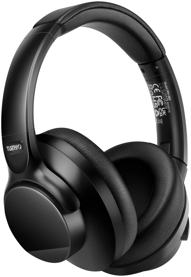 Main image of Noise Cancellation Bluetooth Wireless Over Ear Headphones,Black Over-Ear, Bluetooth, 40H ANC Playtime, Soft Memory-Protein Earmuffs, Deep Bass,Wired Mode PC/Cell Phones/TV-Dark Grey