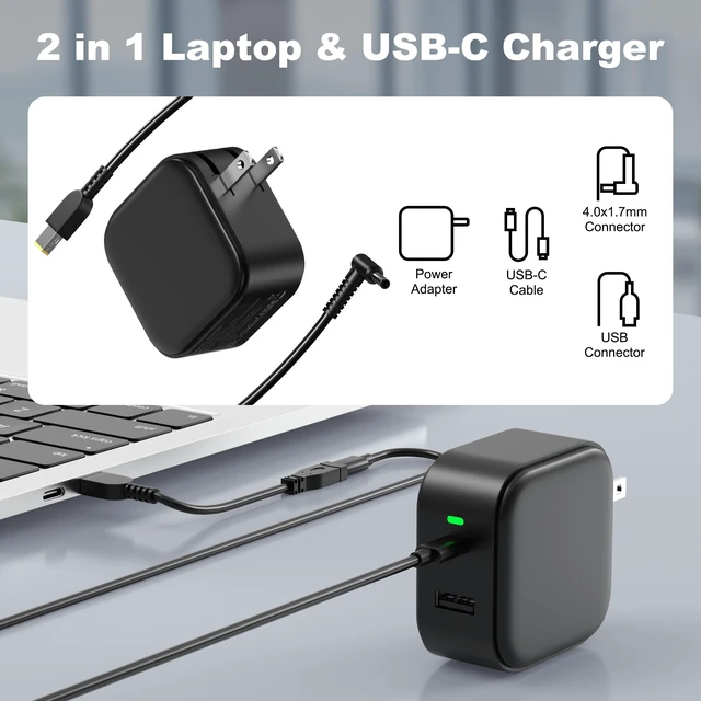 Alt view image 2 of 7 - Surface Pro Charger, 65W 20V USB C Microsoft Surface Pro Charger Compatible with Surface Pro 3/4/5/6/7/8/9/10/X/11/12, Surface Book1/2/3, Power Adapter for Microsoft Surface Laptop/Tablet