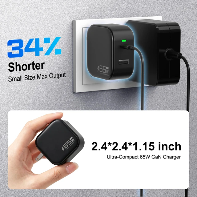 Alt view image 5 of 7 - Surface Pro Charger, 65W 20V USB C Microsoft Surface Pro Charger Compatible with Surface Pro 3/4/5/6/7/8/9/10/X/11/12, Surface Book1/2/3, Power Adapter for Microsoft Surface Laptop/Tablet