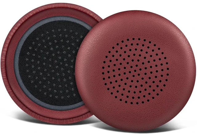Main image of Replacement Earpads Cover for Plantronics Voyager Focus UC B825/1&2 UC, Voyager 4210/4220, Cushions Ear Pads Cover for Poly BlackWire 5200/C5200/5210/C5210/C5220/7225, Backbeat Sense-Burgundy