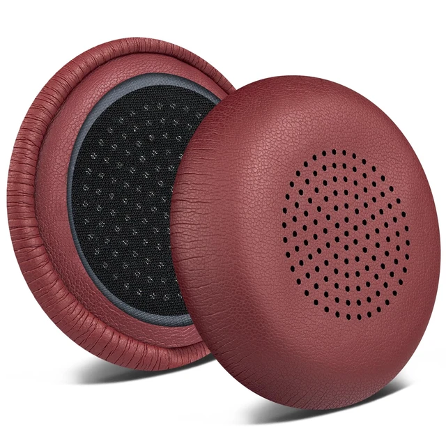Alt view image 7 of 7 - Replacement Earpads Cover for Plantronics Voyager Focus UC B825/1&2 UC, Voyager 4210/4220, Cushions Ear Pads Cover for Poly BlackWire 5200/C5200/5210/C5210/C5220/7225, Backbeat Sense-Burgundy