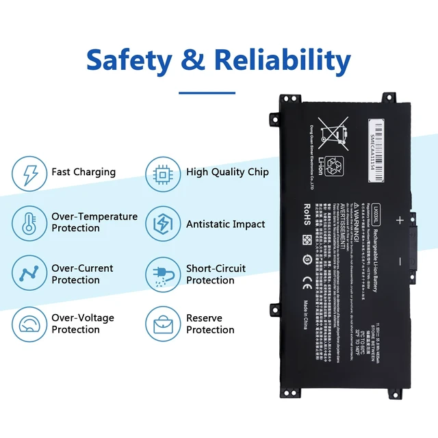 Alt view image 3 of 7 - LK03XL Laptop Battery Replacement for HP Envy x360 Convertible 15m-bq021dx 15m-bp112dx 15m-bp1xx 15m-cn0xxx 15m-cp0xxx 17m-ae0xx 17-bw 17m-ae111dx HP Pavilion x360 15-cr0037wm 15-cr0006tx 15-cr0052od