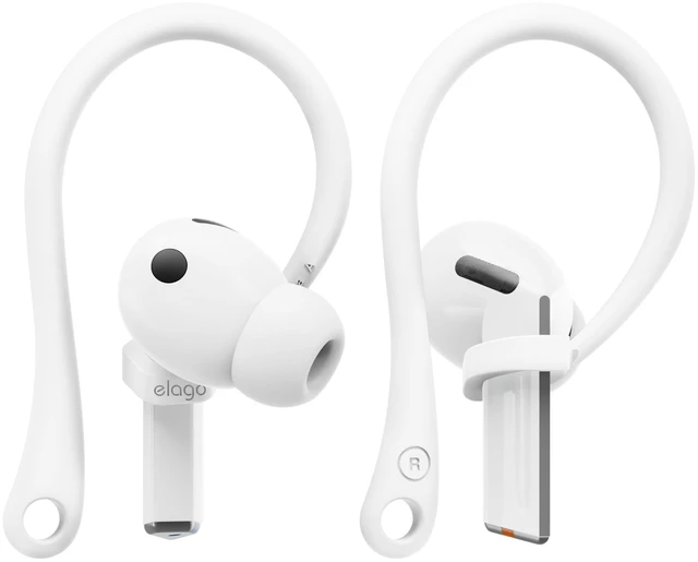 Main image of Ear Hooks for Samsung Galaxy Buds 3, Galaxy Buds3 Pro Anti-Slip, Ergonomic Design, Comfortable Fit, Earbuds Accessories, Secure, workout, running, TPU material (White)
