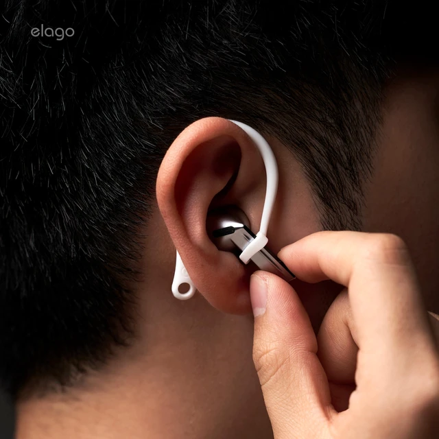 Alt view image 5 of 7 - Ear Hooks for Samsung Galaxy Buds 3, Galaxy Buds3 Pro Anti-Slip, Ergonomic Design, Comfortable Fit, Earbuds Accessories, Secure, workout, running, TPU material (White)
