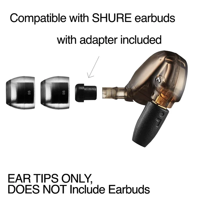 Alt view image 2 of 7 - Crystal Standard Earbud Tips for Sony WF-1000XM5 & Beats