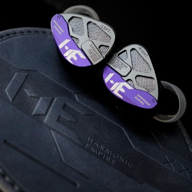 Alt view image 5 of 7 - HE Xiao Qiao Semi-open Single Dynamic In Ear Monitors, 10mm Graphene Diaphragm Dynamic driver IEM, Gaming IEM Earphones, HiFi Wired Earphones with back 5 Axis CNC Hyper Presicion Resin (Purple, 3.5mm)