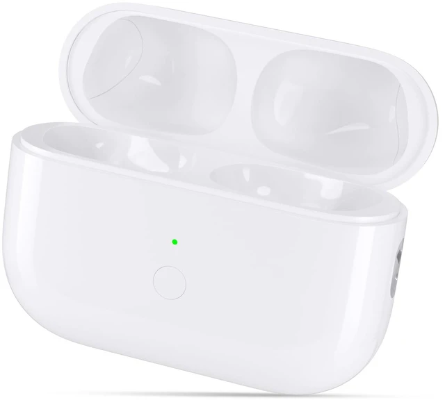 Main image of Meliif Wireless Charging Case Replacement Compatible with AirPods Pro 1/2 Bluetooth Pairing Sync Button 600 Mah Built-in Battery Charger Case Replacement Lightning Charging Port