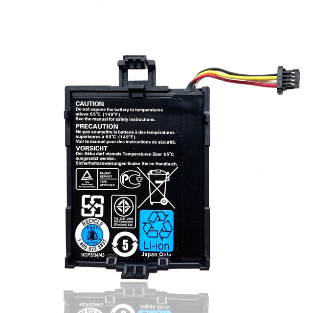 Alt view image 2 of 6 - T40JJ Battery for Dell Perc Raid H710 H710P H730 H730p H810 H830 PowerEdge M620 R320 R420 R520 R620 R720 R820 T110 II T420 70K80 H132V