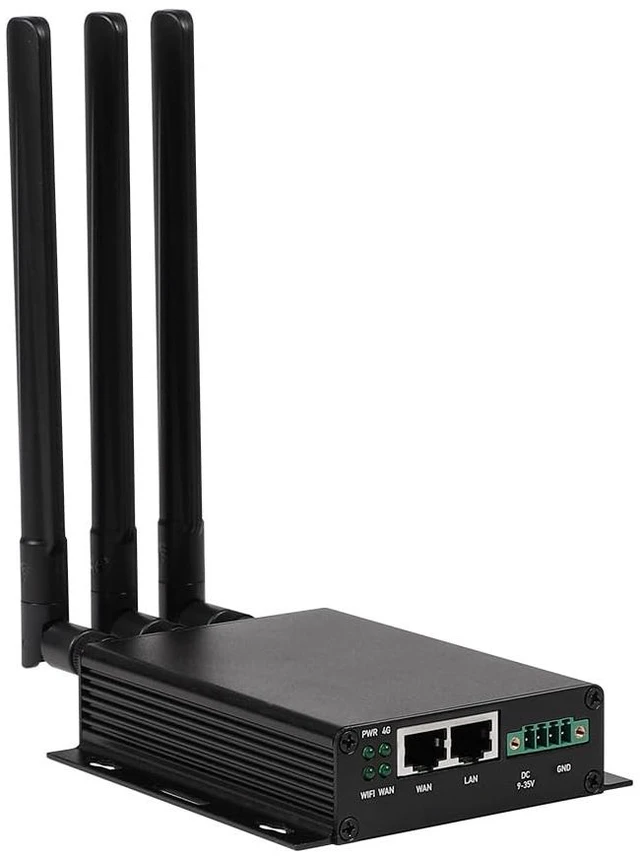 Main image of GL-X300B Collie 4G LTE Industrial Wireless Gateway RS485 VPN Metal Casing, Detachable Antenna, RS485, Hardware Watchdog, 2.4GHz, VPN, OpenWrt, 9-36V Wide Voltage