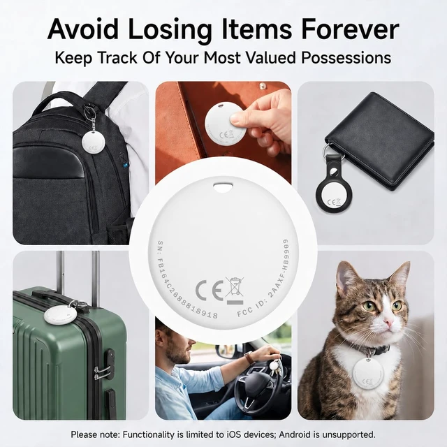 Alt view image 7 of 7 - Air Tracker Tag 1 Pack, Item Finder for Apple Find My (iOS Only)