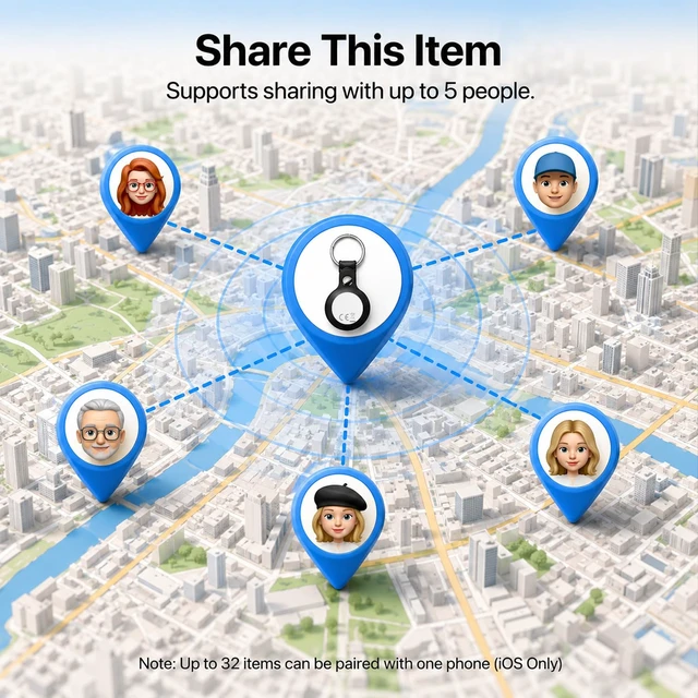 Alt view image 6 of 7 - Air Tracker Tag 1 Pack, Item Finder for Apple Find My (iOS Only)