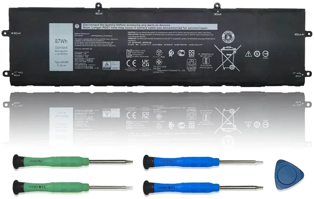 Main image of DWVRR Laptop Battery Replacement for Dell Alienware X15 R1 NAWX15R101 Series Notebook 817GN 11.4V 87Wh 7250mAh