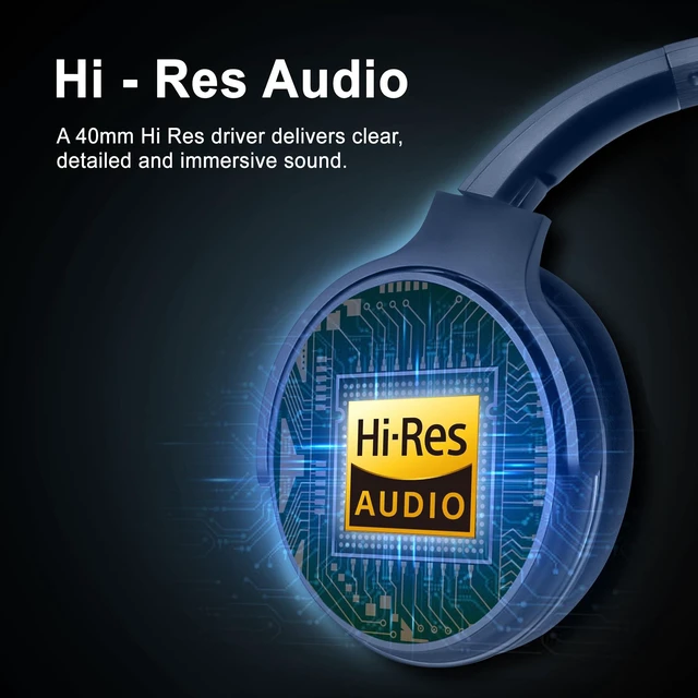 Alt view image 6 of 7 - Pro Active Noise Cancelling Headphones,Over-Ear Headphones Wireless Bluetooth 5.3, Microphone, Lightweight Comfortable Headset for Home, Travel, Rechargeable Workout Headphones, Deep Base