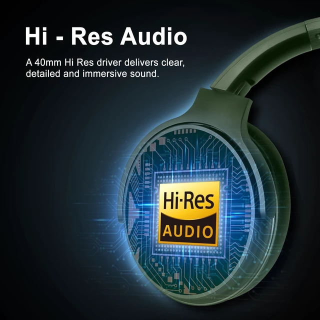 Alt view image 6 of 7 - Pro Active Noise Cancelling Headphones,Over-Ear Headphones Wireless Bluetooth 5.3, Microphone, Lightweight Comfortable Headset for Home, Travel, Rechargeable Workout Headphones, Deep Base