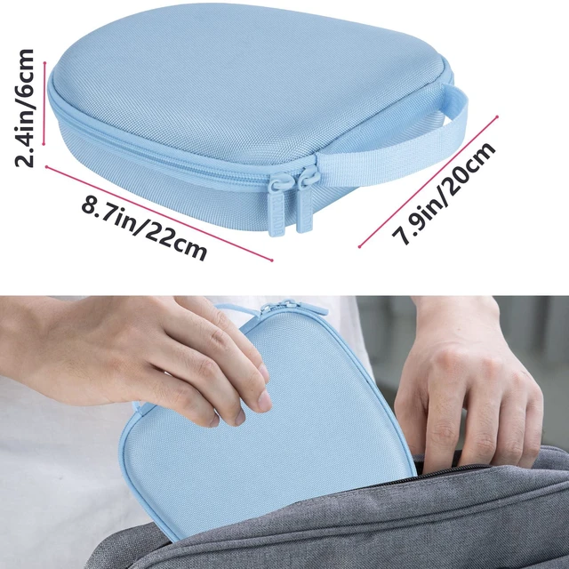 Alt view image 7 of 7 - Case for Anker Soundcore Life Q20 Q30 Q35 Q40 Q45 Q20+ Headphones Q20i Noise Cancelling Headphones Case, Hard Shell Shockproof, Mesh Bag Orgainizer, Lightweight Travel