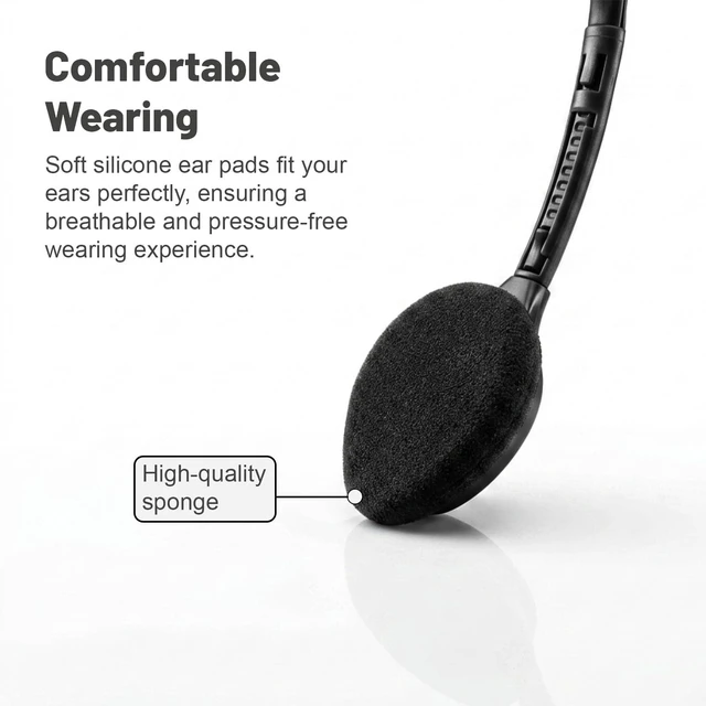 Alt view image 6 of 7 - USB-C Headphones Bulk 20 Pack for Classroom and Smartphones For Children & Teens, Type-C Compatible, School Use, 30 Units, Black