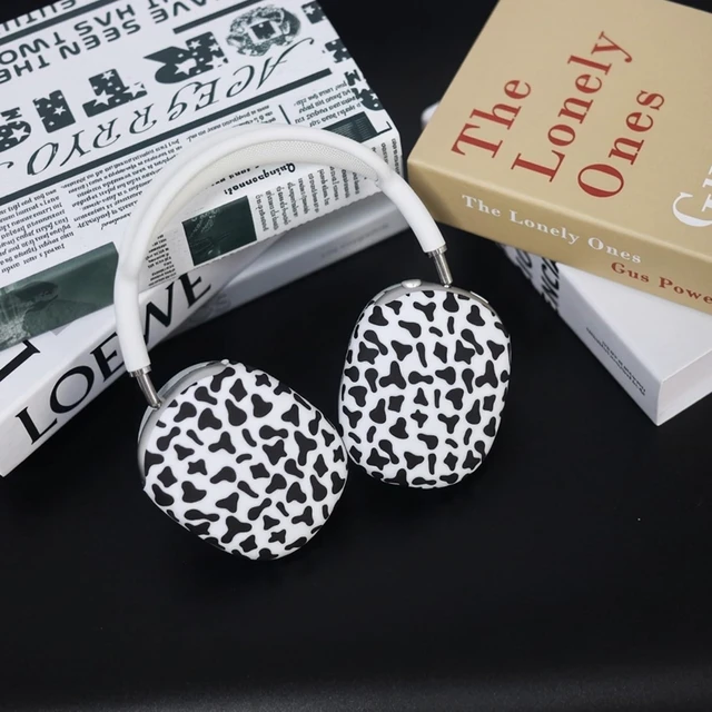 Alt view image 6 of 7 - Case Cover for Apple AirPods Max/Max 2 (Cow Print) Silicone Cool Soft Clear Case, Cow Print Earcup Cover for Women Accessories Anti-Scratch,Precise Cutout