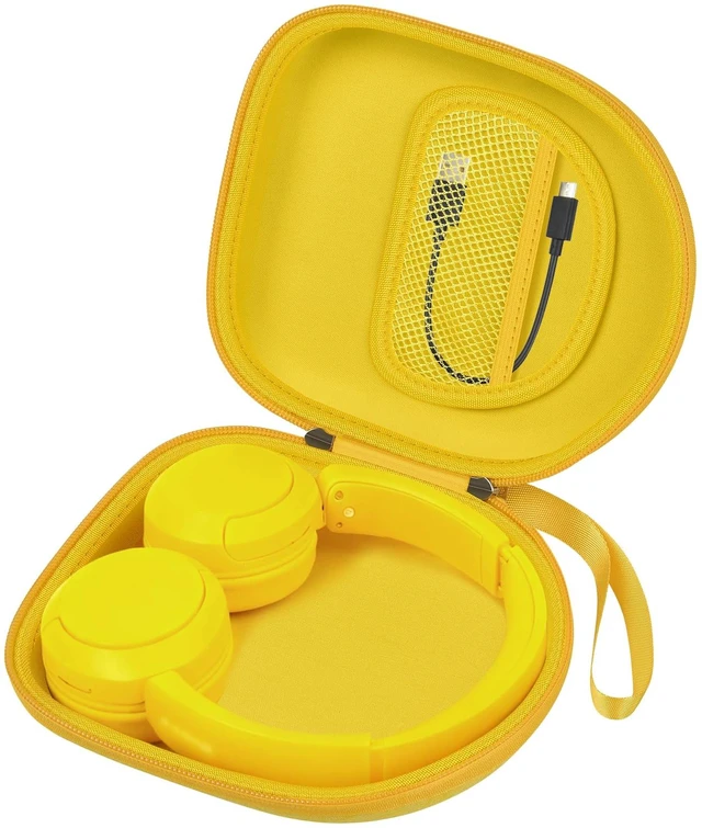 Main image of Headphone Case Compatible with Sony WH-CH520/ WH-1000XM4/ for JBL Tune 720BT/ 510BT Wireless Headphones Bluetooth On-Ear, Over Ear Noise Cancelling Earphone Bag- Yellow (Box Only)