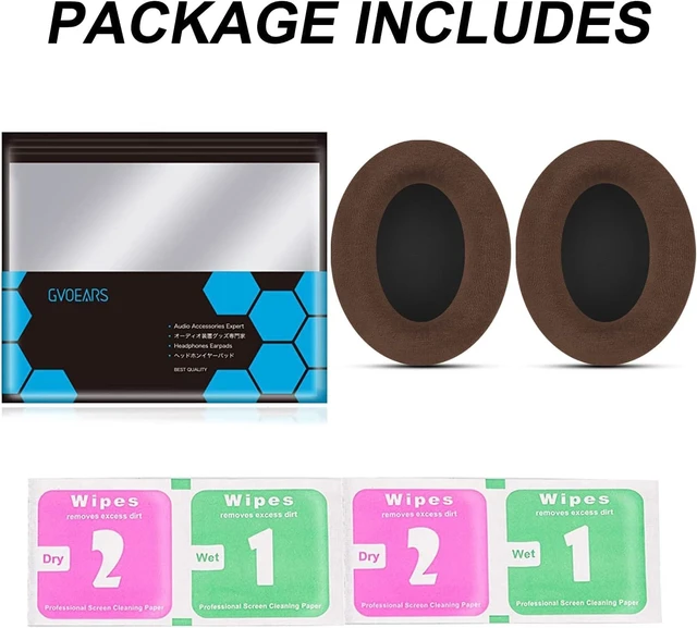 Alt view image 6 of 7 - Gvoears HD598 Ear Pads Cushions for Sennheiser HD598 HD598 Cs HD598SE HD 598 SR HD518 HD558 HD595 HD599 HD569 HD579 HD560s Headphones Earpads,Headset Ear Cushions Earmuffs Comfort Brown Dense Velvet