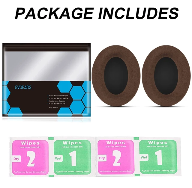 Alt view image 7 of 7 - Gvoears HD598 Ear Pads Cushions for Sennheiser HD598 HD598 Cs HD598SE HD 598 SR HD518 HD558 HD595 HD599 HD569 HD579 HD560s Headphones Earpads,Headset Ear Cushions Earmuffs Comfort Brown Dense Velvet