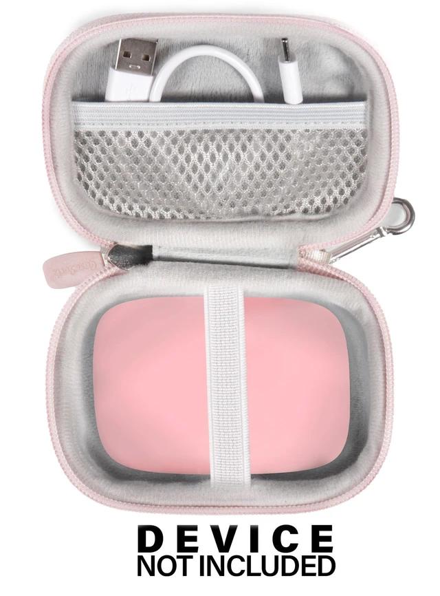 Alt view image 3 of 5 - Case for PocBuds Headphones 80hrs Playtime Wireless Charging Case Digital Display Sports Ear Buds (Pink)