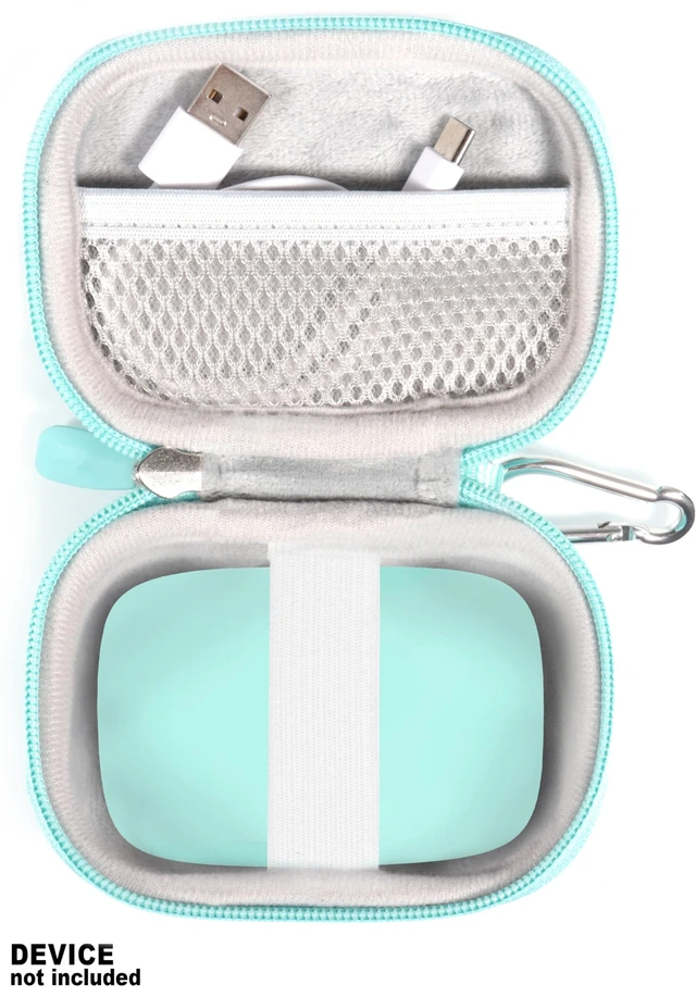 Alt view image 3 of 5 - Case for PocBuds Headphones Earbuds 80hrs Playtime Charging Case Digital Display Sports Ear Buds (Mint Green)