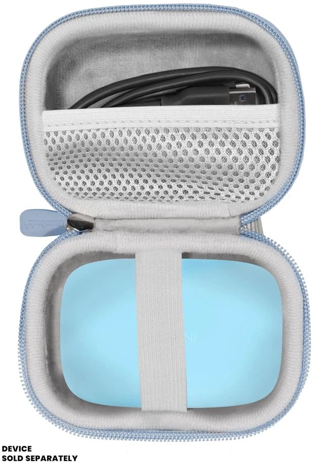 Alt view image 3 of 5 - Case for PocBuds Headphones- 80hrs Playtime Charging Case Digital Display Sports Ear Buds (Blue)
