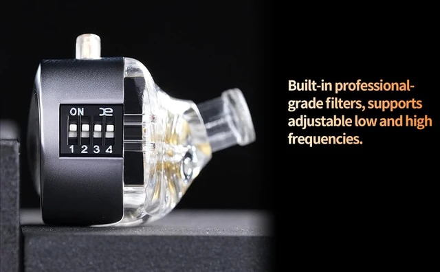 Alt view image 5 of 7 - KZ Castor IEM Earphones Wired Earbuds,2DD Tuning Adjustable Dual-Driver Supper Bass Wired Headphones, Harman Target Version Monitor Headphones